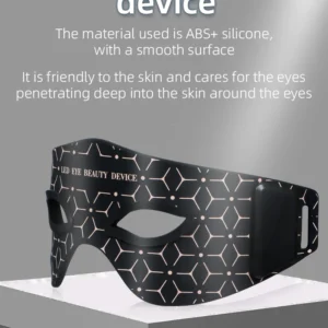 VG-ER01 Red Light Eye Care Mask, Rechargeable LED Eye Beauty Device for Under-Eye Puffiness, Fine Lines and Daily Relaxation