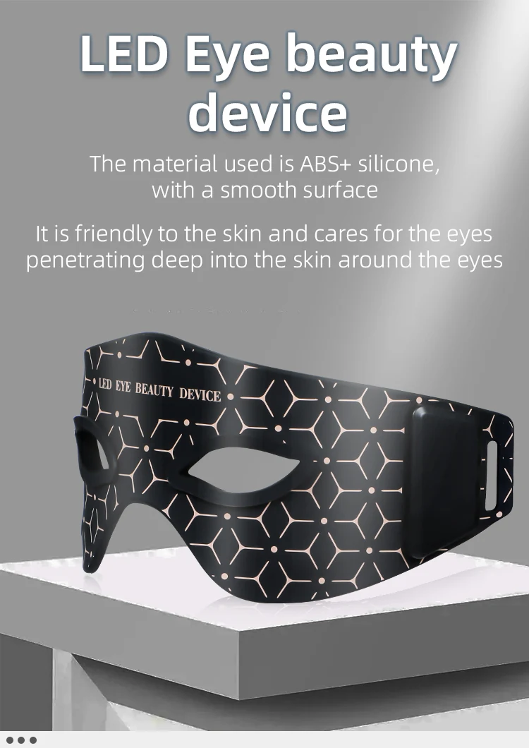 VG-ER01 Red Light Eye Care Mask, Rechargeable LED Eye Beauty Device for Under-Eye Puffiness, Fine Lines and Daily Relaxation