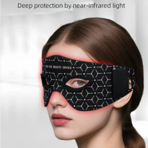 VG-ER01 Red Light Eye Care Mask, Rechargeable LED Eye Beauty Device for Under-Eye Puffiness, Fine Lines and Daily Relaxation