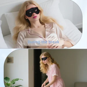 VG-ER01 Red Light Eye Care Mask, Rechargeable LED Eye Beauty Device for Under-Eye Puffiness, Fine Lines and Daily Relaxation