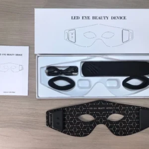 VG-ER01 Red Light Eye Care Mask, Rechargeable LED Eye Beauty Device for Under-Eye Puffiness, Fine Lines and Daily Relaxation