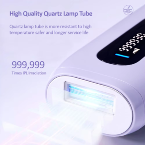 VG-H04R IPL Hair Removal Device, 5 Levels (5-12J), Manual/Auto Mode, At-Home Hair Reduction for Face and Body