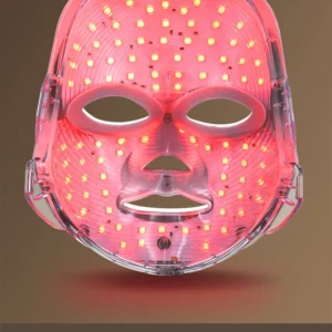 VG-O303B LED Light Therapy Face Mask, Rechargeable Full-Face Skin Care Mask for Brightening, Calming and Home Facial Routine