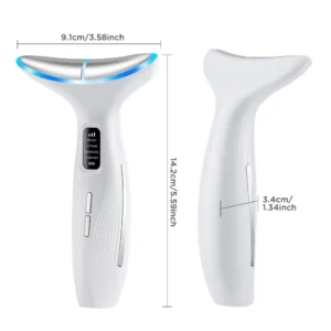 VG-OF102 Neck Beauty Device, LED Neck and Jawline Massager with Heating Care and EMS for Firm-Looking Skin