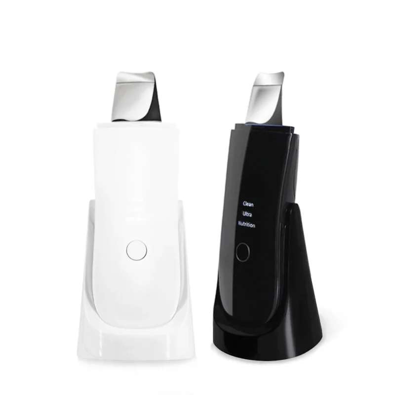 VG-OS03 Ultrasonic Skin Scrubber, Facial Deep Cleansing Spatula with Ion Mode for Blackhead, Oil and Dead Skin Care