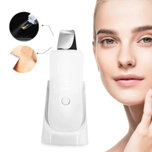 VG-OS03 Ultrasonic Skin Scrubber, Facial Deep Cleansing Spatula with Ion Mode for Blackhead, Oil and Dead Skin Care
