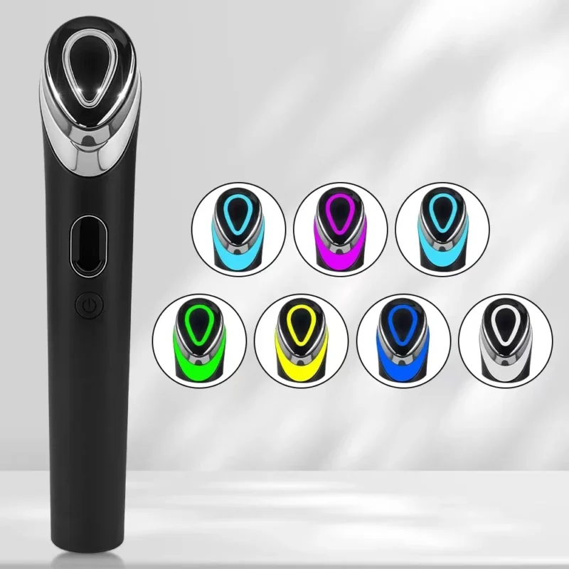 VG-RF501 7-Color LED Facial Treatment Device, Anti-Aging Skin Care Wand with Heating Massage and Home Spa Routine