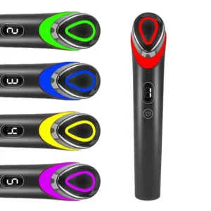 VG-RF501 7-Color LED Facial Treatment Device, Anti-Aging Skin Care Wand with Heating Massage and Home Spa Routine